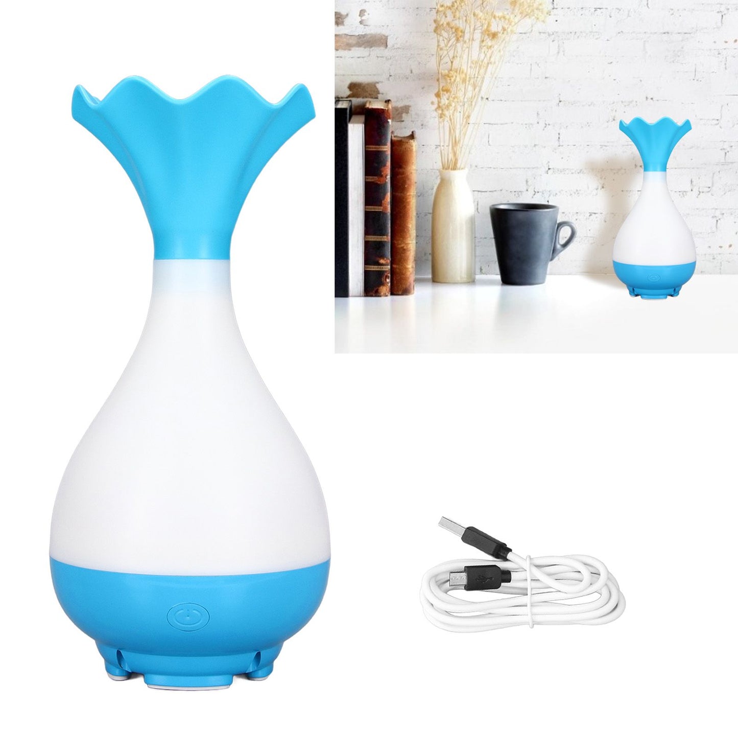 Car Aroma Diffuser and Humidifier 95ml, USB, Blue