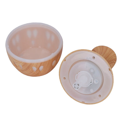 Wood Grain Aroma Diffuser 300ml, 7 Colour LED, Low Noise