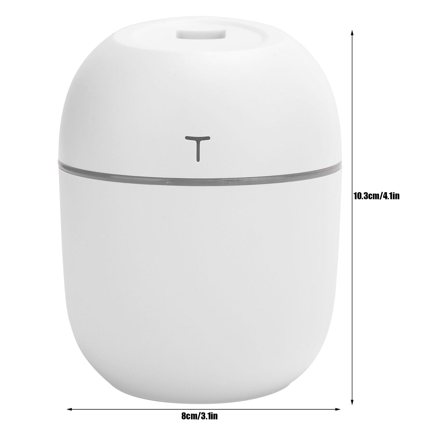 Mini Portable Humidifier with LED Night Light, White