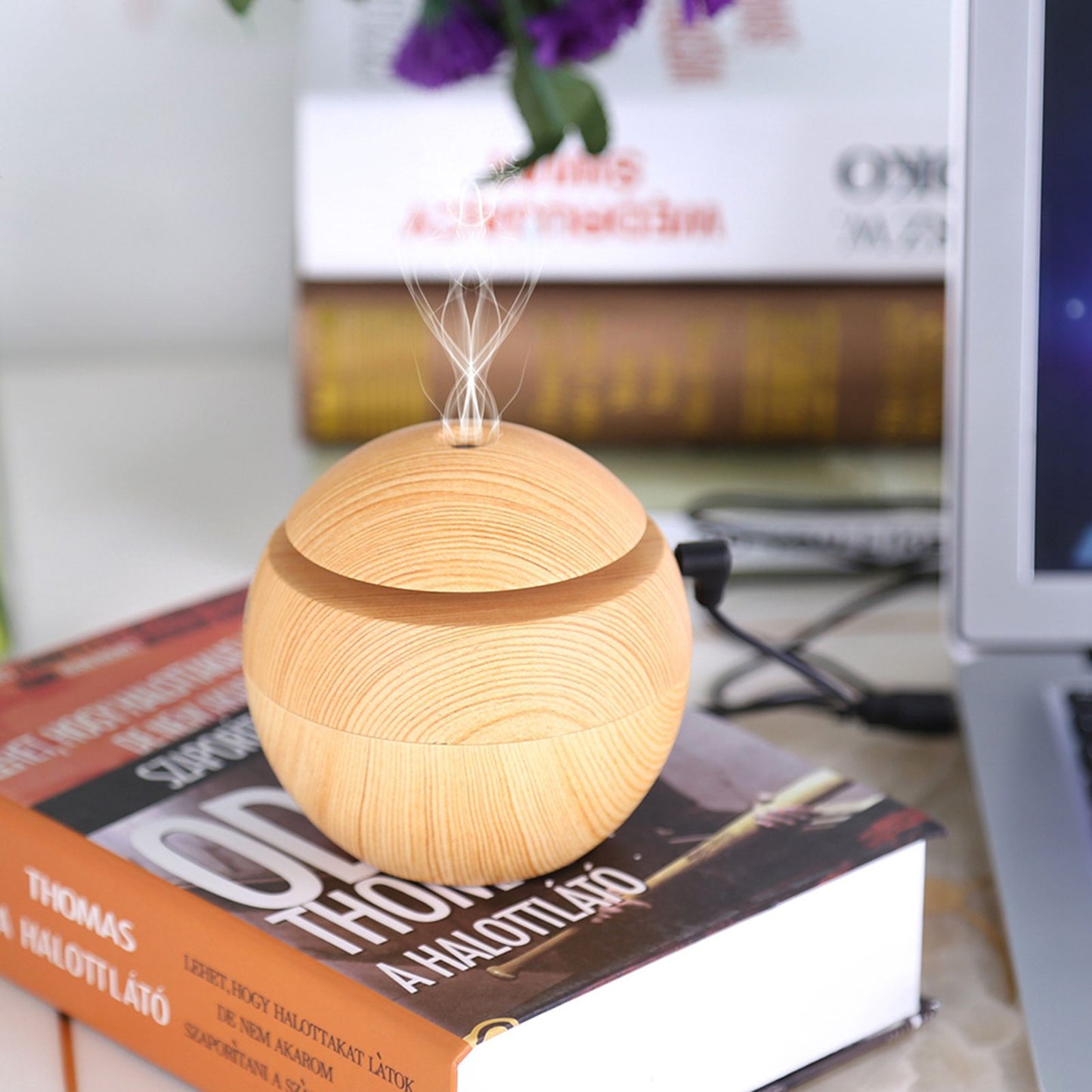 USB Touch Aroma Diffuser and Humidifier, Yellow