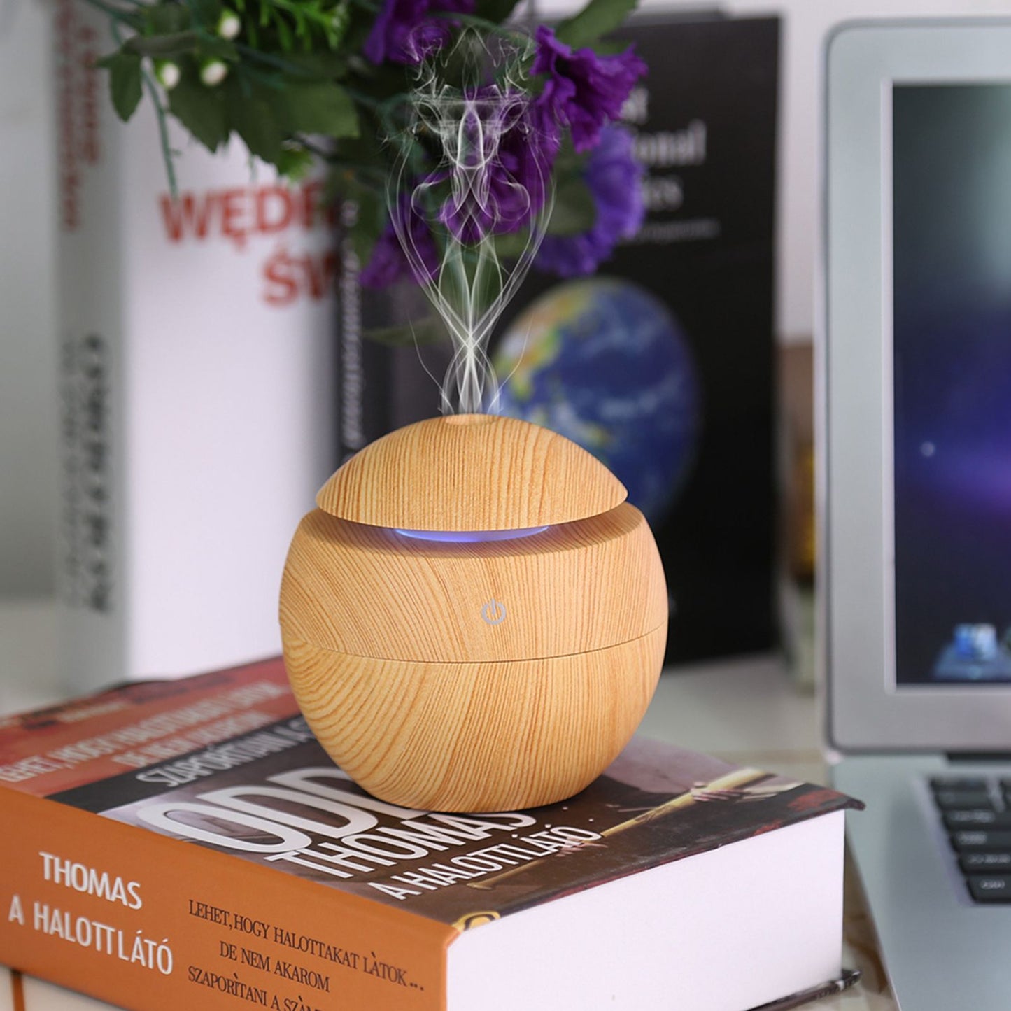 USB Touch Aroma Diffuser and Humidifier, Yellow