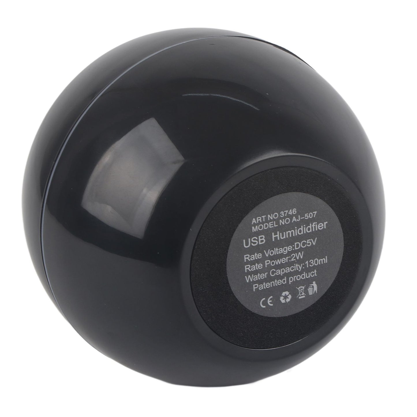 USB Touch Aroma Diffuser and Humidifier, Black