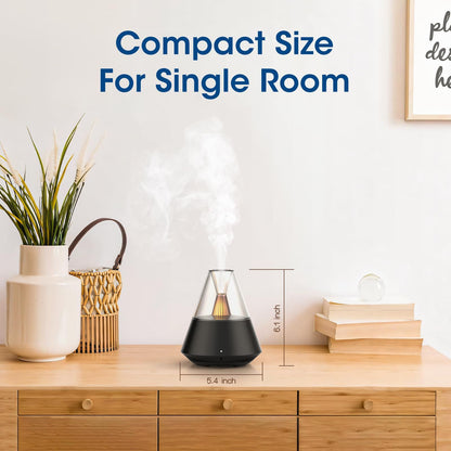 Modern Aroma Diffuser with Ambient Light and Remote, Black