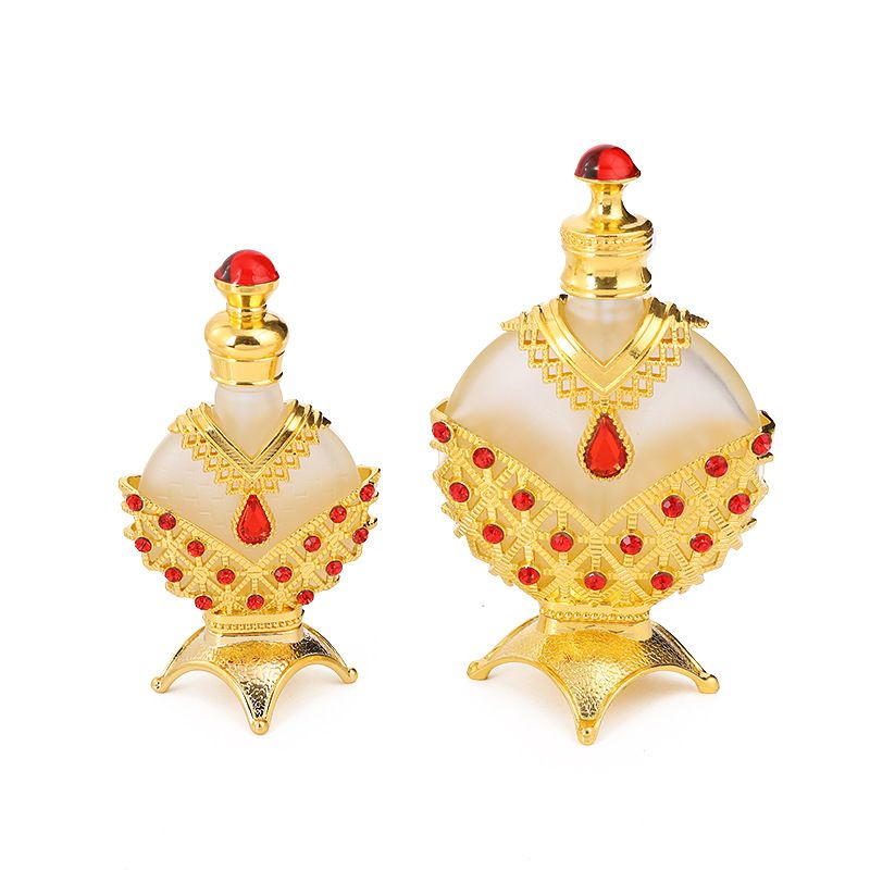 Vintage Crystal Perfume Bottles, 2 Pack, 30ml and 10ml