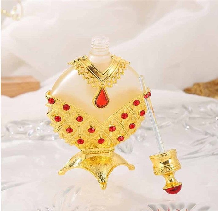 Vintage Crystal Perfume Bottles, 2 Pack, 30ml and 10ml