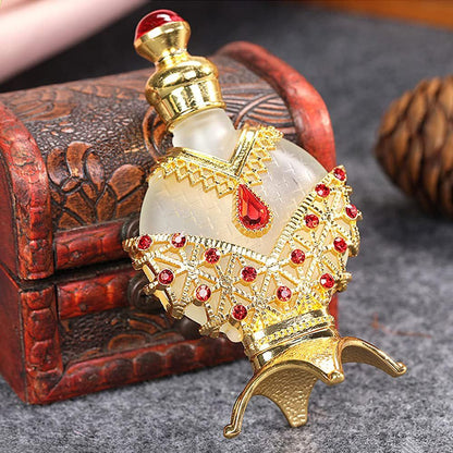 Vintage Crystal Perfume Bottles, 2 Pack, 30ml and 10ml