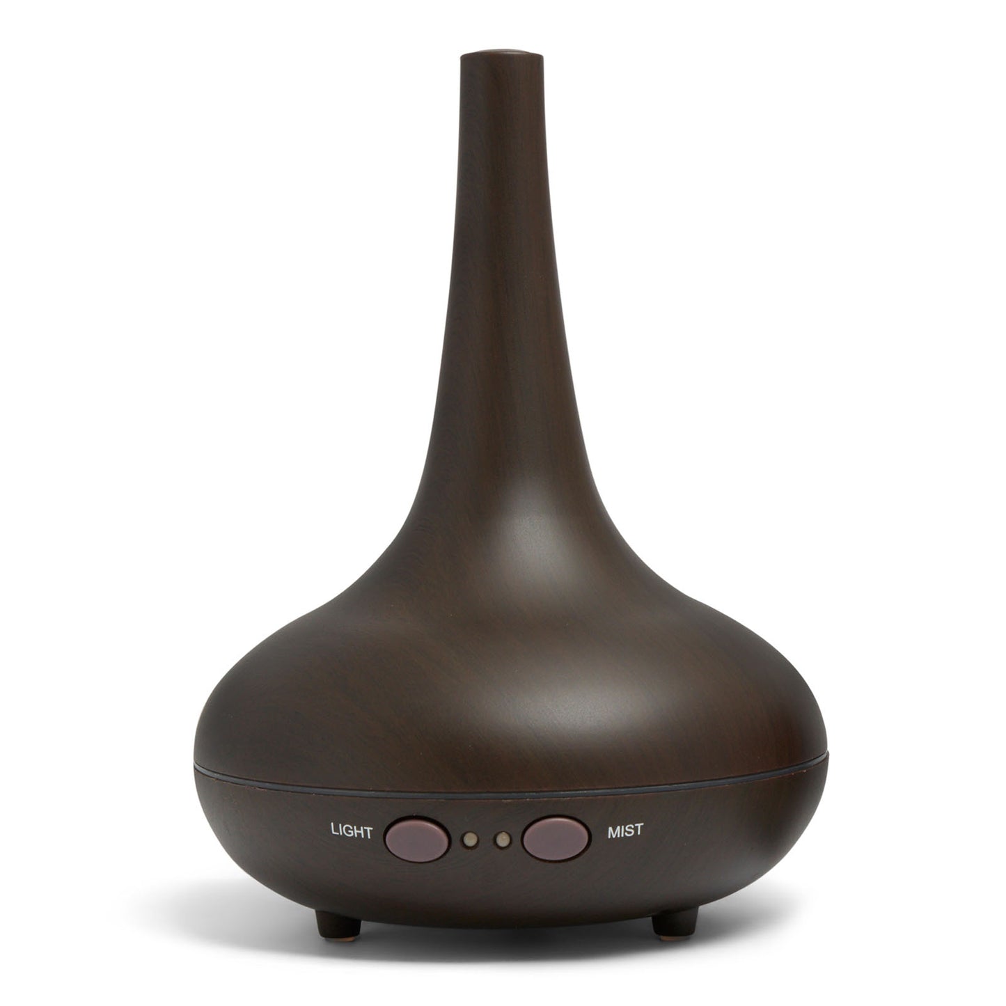Aroma Diffuser 200ml with LED Light, Dark Wood Grain, 3 Oils Included