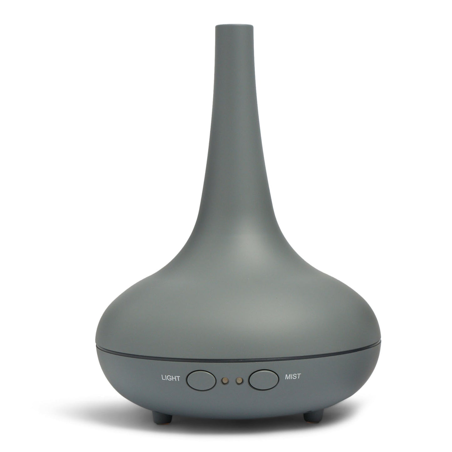 Aroma Diffuser 200ml with LED Light, Matte Grey, 3 Oils Included