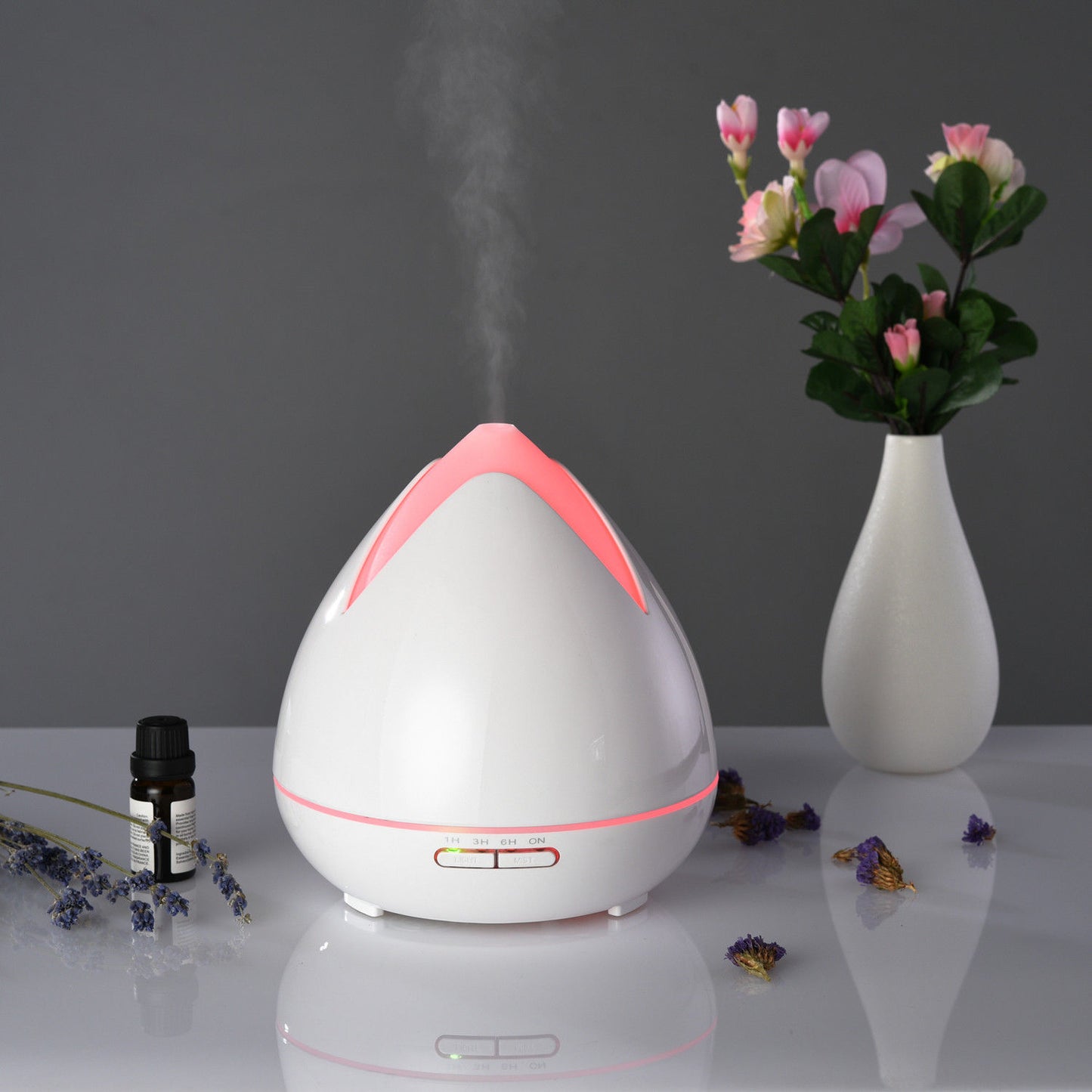 Ultrasonic Aroma Diffuser and Humidifier 400ml, White