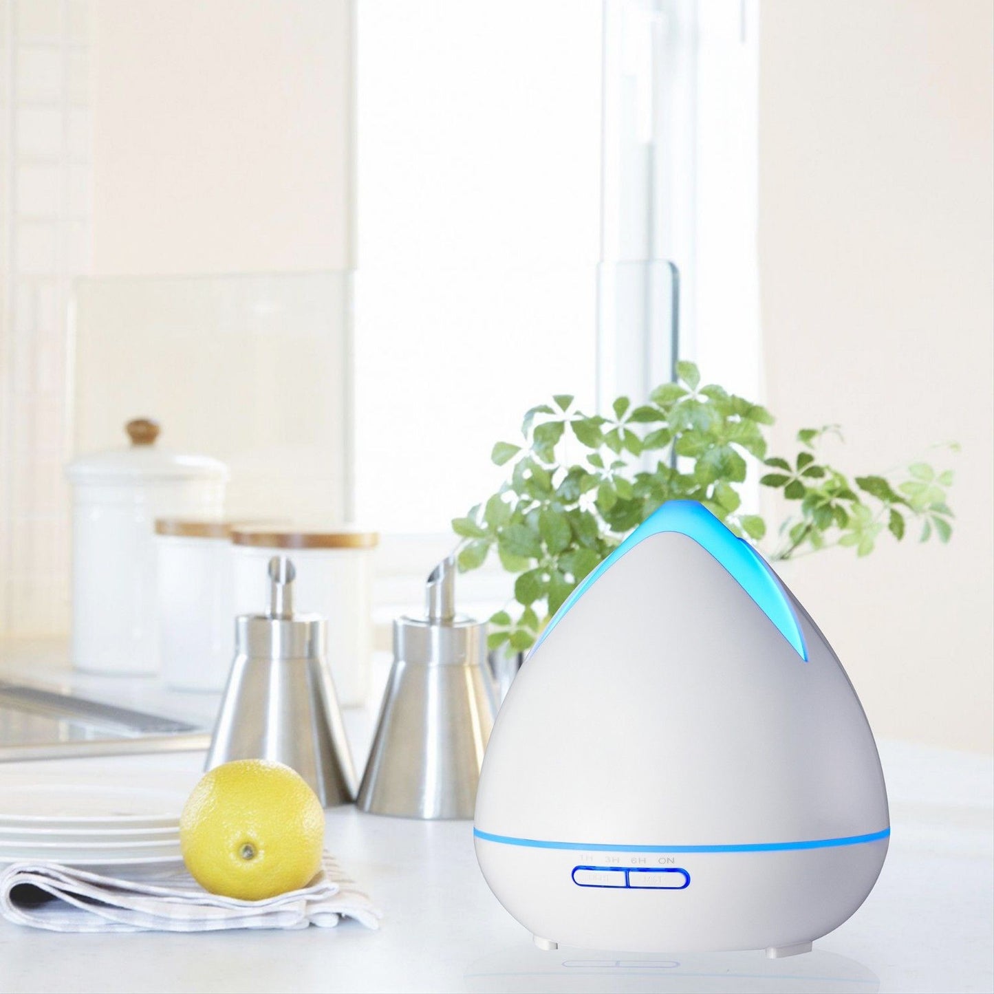 Ultrasonic Aroma Diffuser and Humidifier 400ml, White