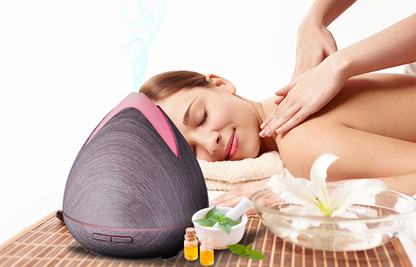 Ultrasonic Aroma Diffuser and Humidifier 400ml, Violet