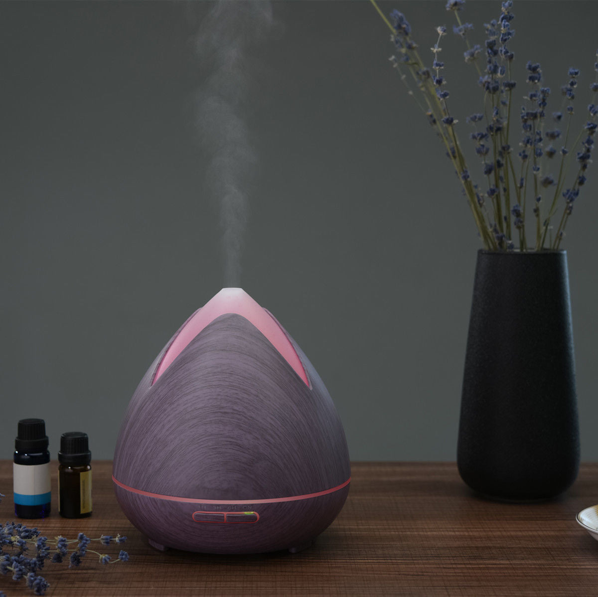 Ultrasonic Aroma Diffuser and Humidifier 400ml, Violet