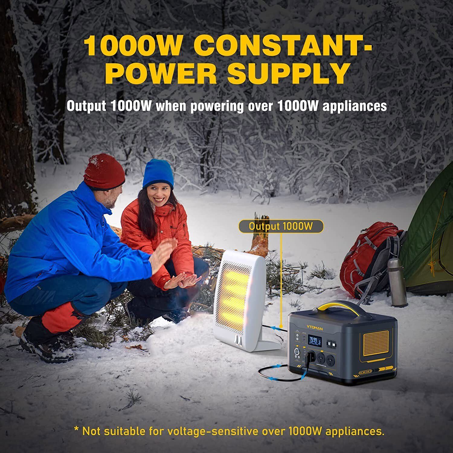 1000W 1408Wh solar generator specifications