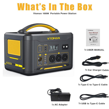 1000W solar generator package contents
