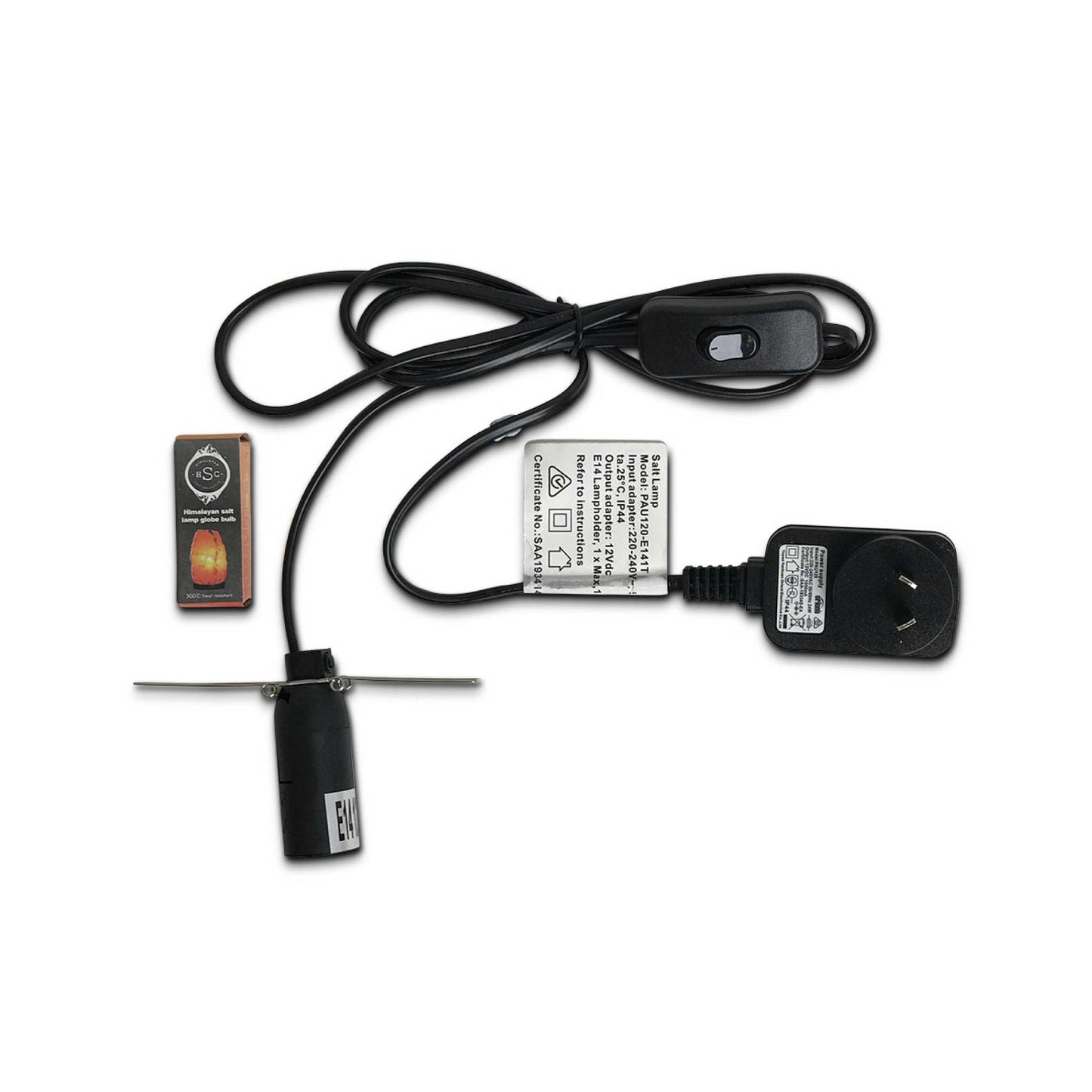 Bud Basket Himalayan Salt Lamp – Hand-Carved Pink Rock with Iron Basket & AU Plug