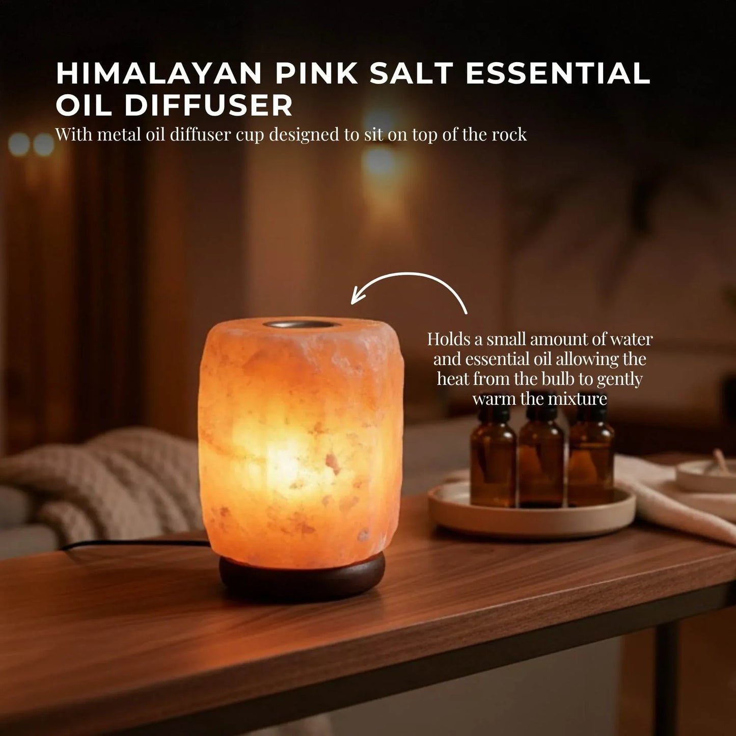 Orku Himalayan Pink Salt Lamp Aroma Diffuser, 3 to 5kg