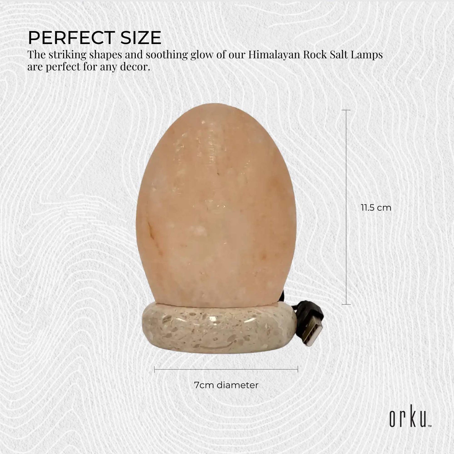 USB Colour Changing Egg Shape Himalayan Pink Salt Lamp | Color Change LED Light | Relaxation - ZenHome