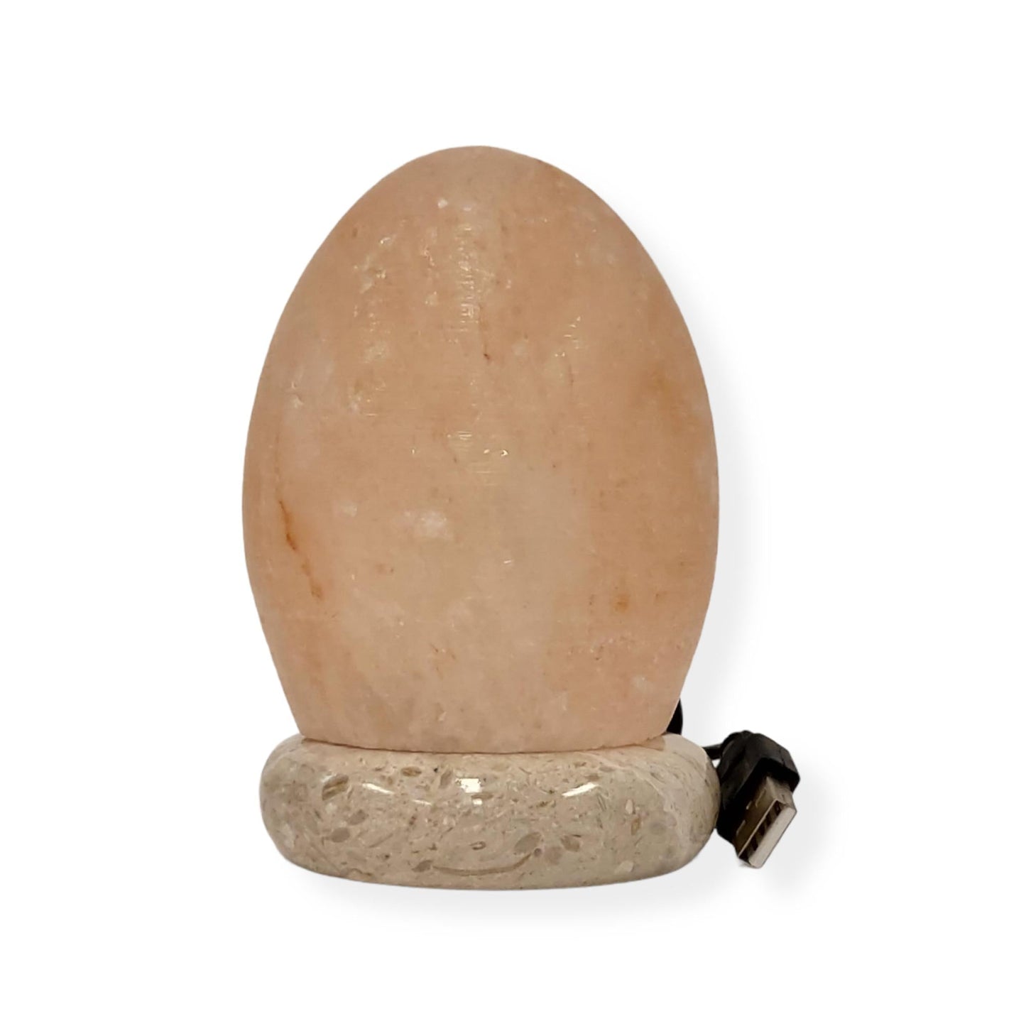 USB Colour Changing Egg Shape Himalayan Pink Salt Lamp | Color Change LED Light | Relaxation - ZenHome