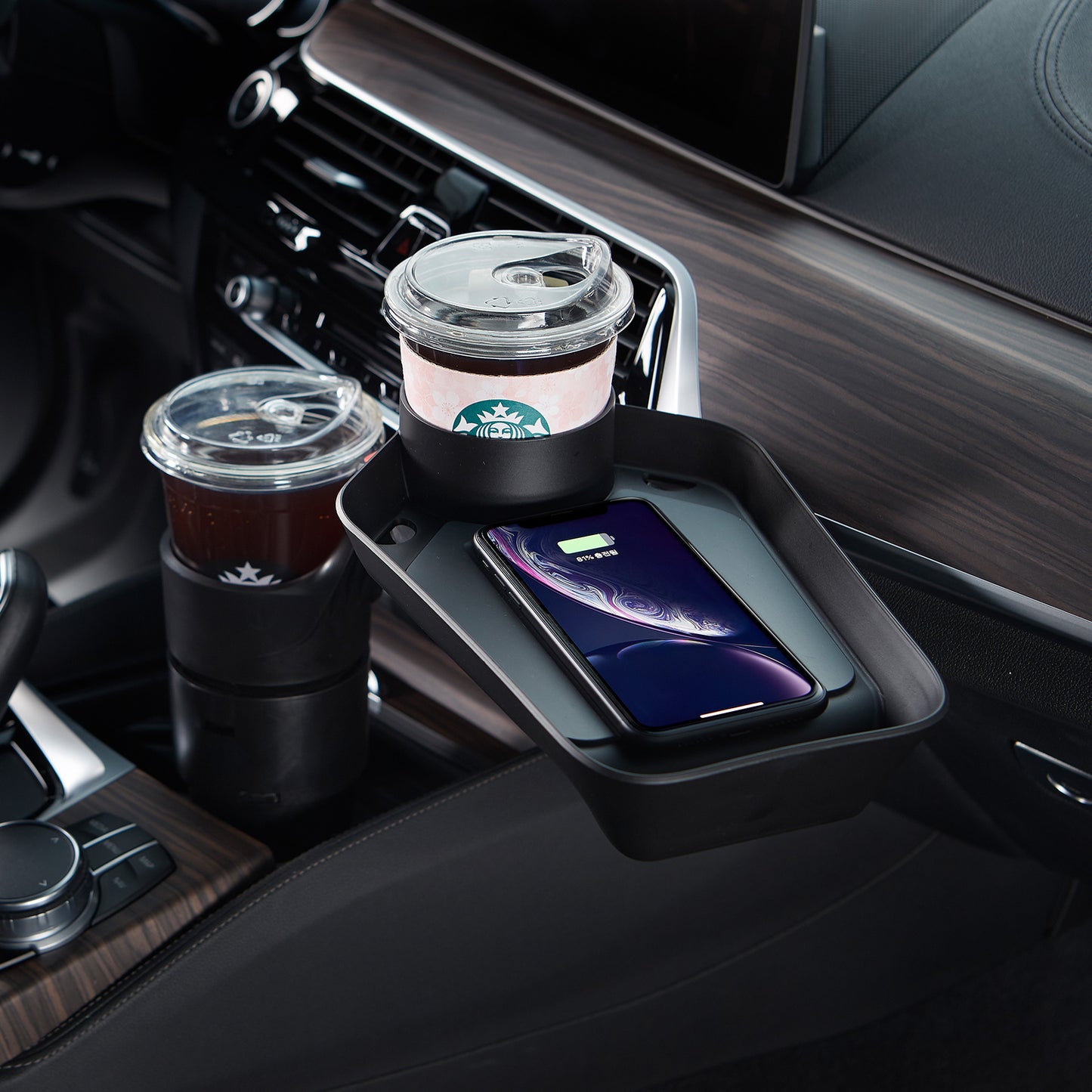 Car Cup Holder Wireless Charger | Fast Charging | Phone Holder - AutoTech