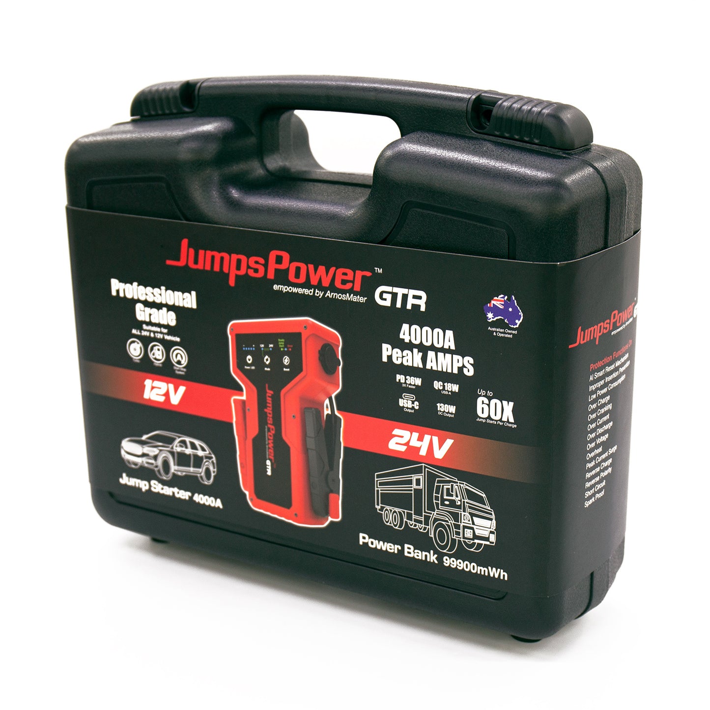 JumpsPower GTR jump starter LED light