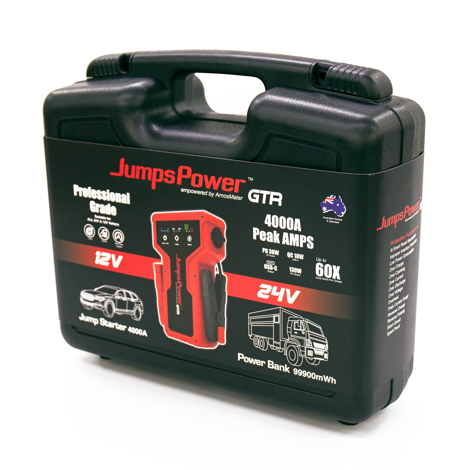 JumpsPower GTR jump starter LED light