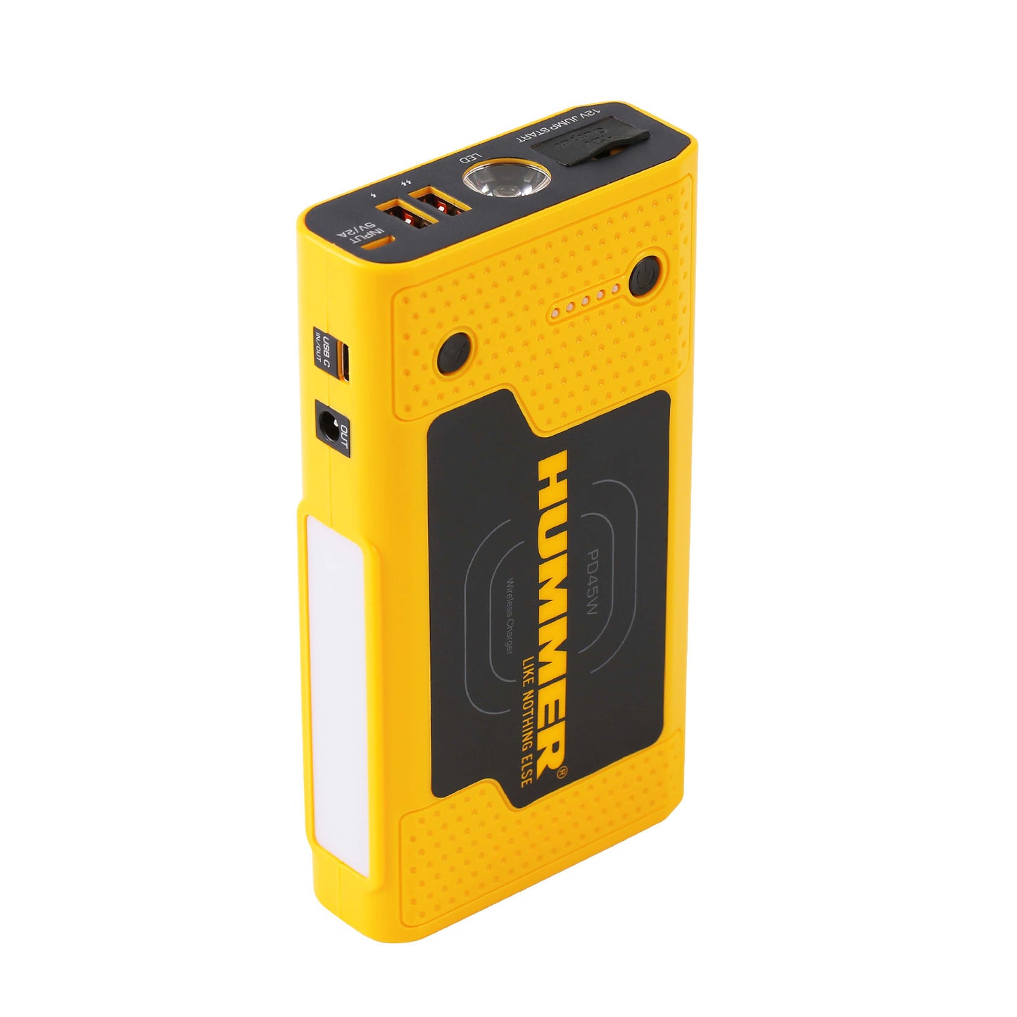 Hummer HX Pro jump starter LED work light