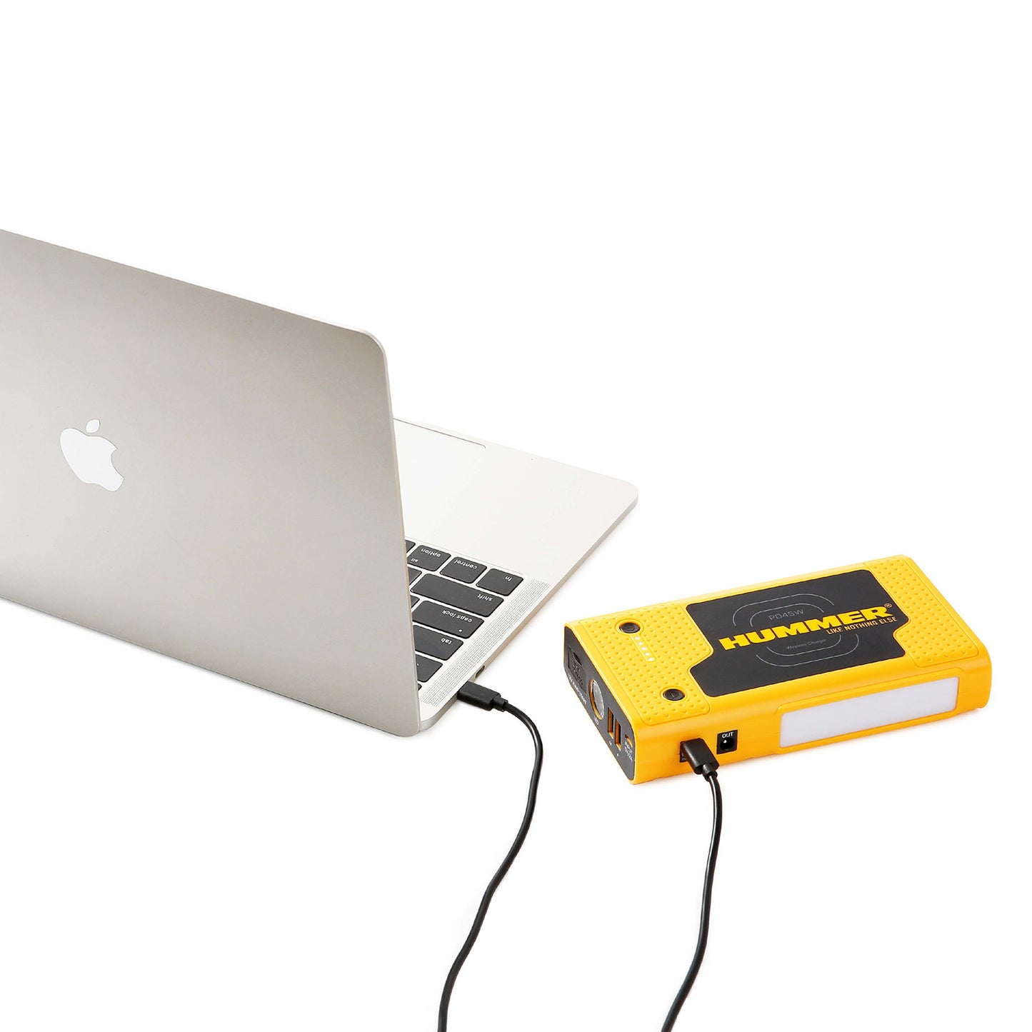 Hummer HX Pro jump starter USB outputs