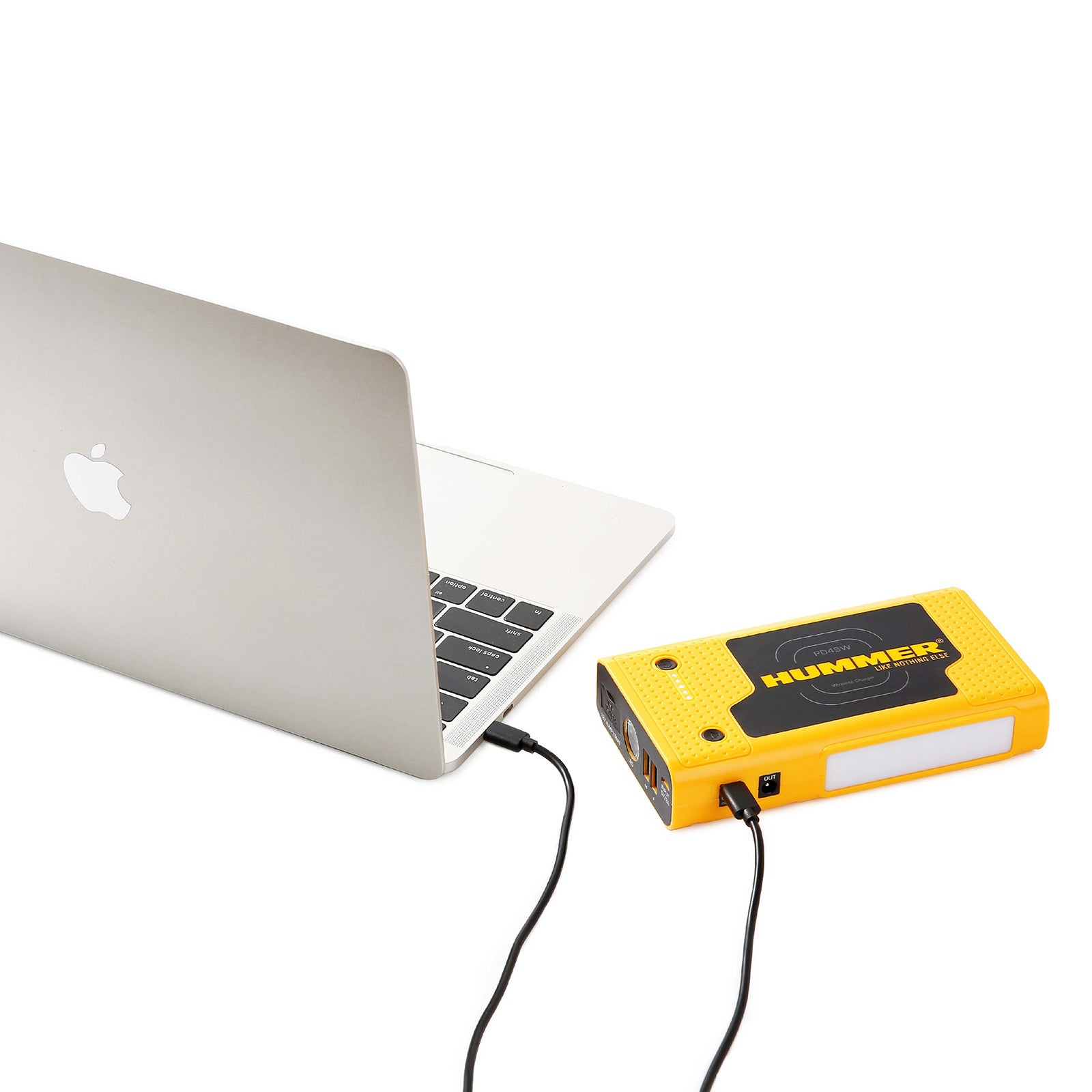 Hummer HX Pro jump starter USB outputs