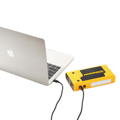 Hummer HX Pro jump starter USB outputs