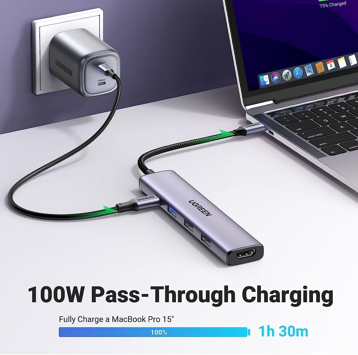 5-in-1 USB-C Hub with 4K HDMI | Streamlined Productivity - TechWiz