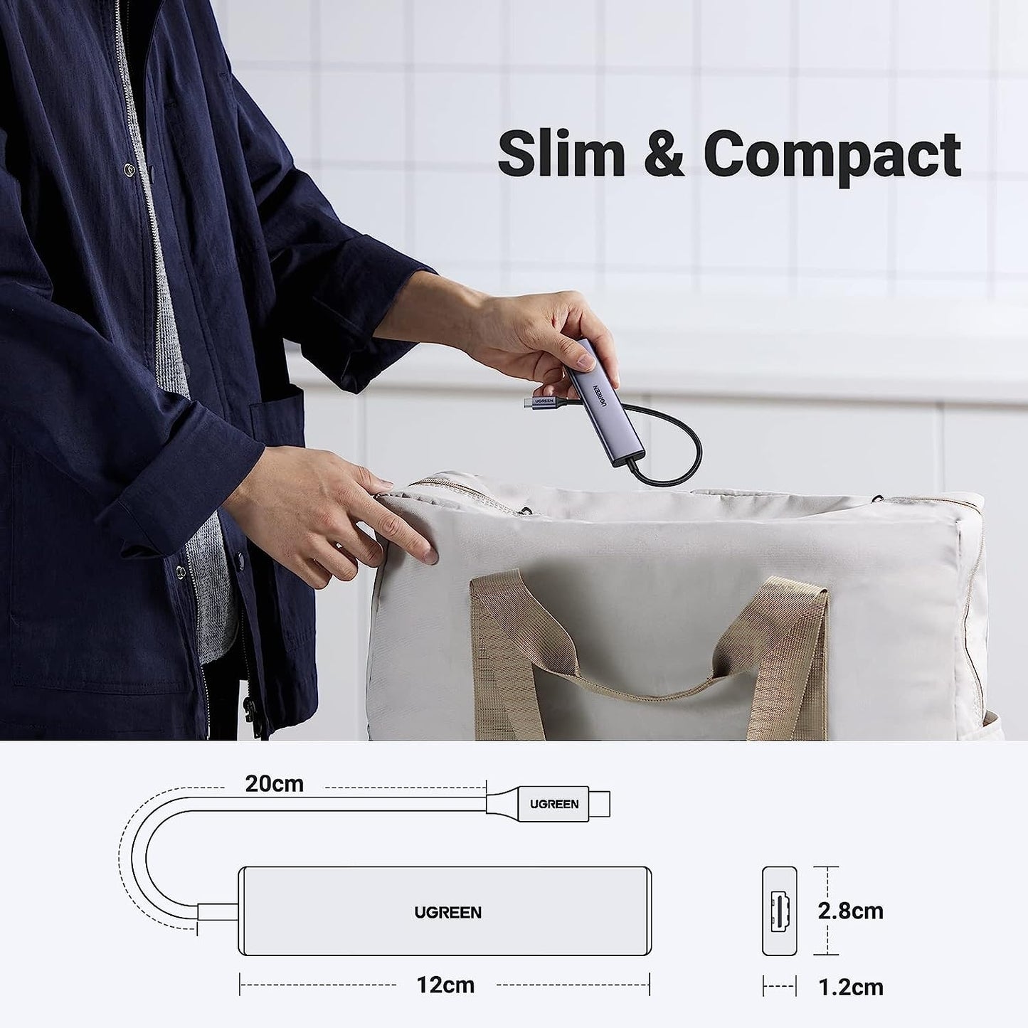 5-in-1 USB-C Hub with 4K HDMI | Streamlined Productivity - TechWiz