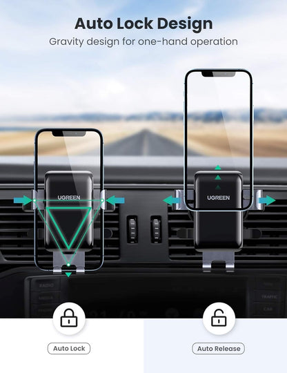 Gravity Car Air Vent Mount Phone Holder - Universal Fit for All Cars
