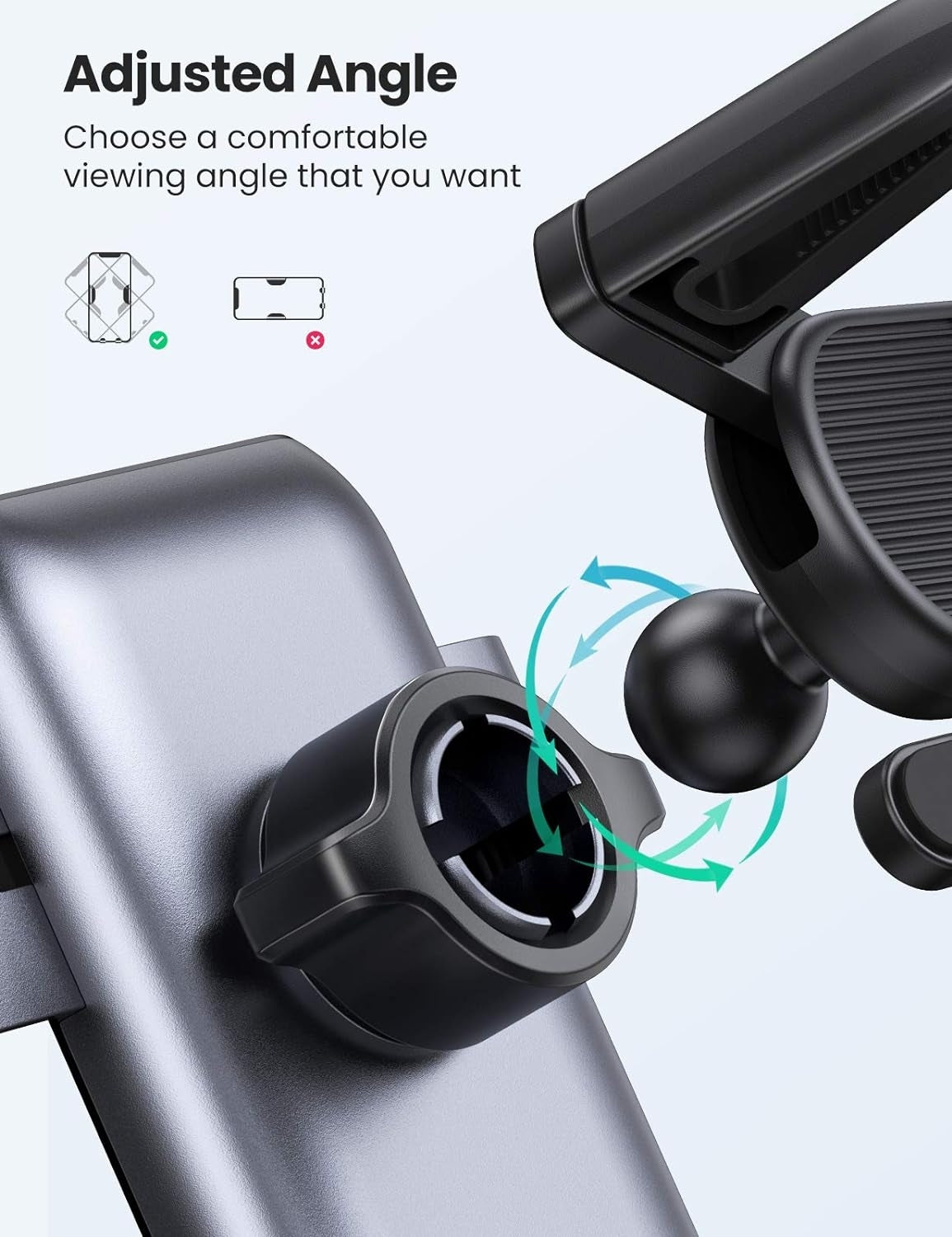 Gravity Car Air Vent Mount Phone Holder - Universal Fit for All Cars
