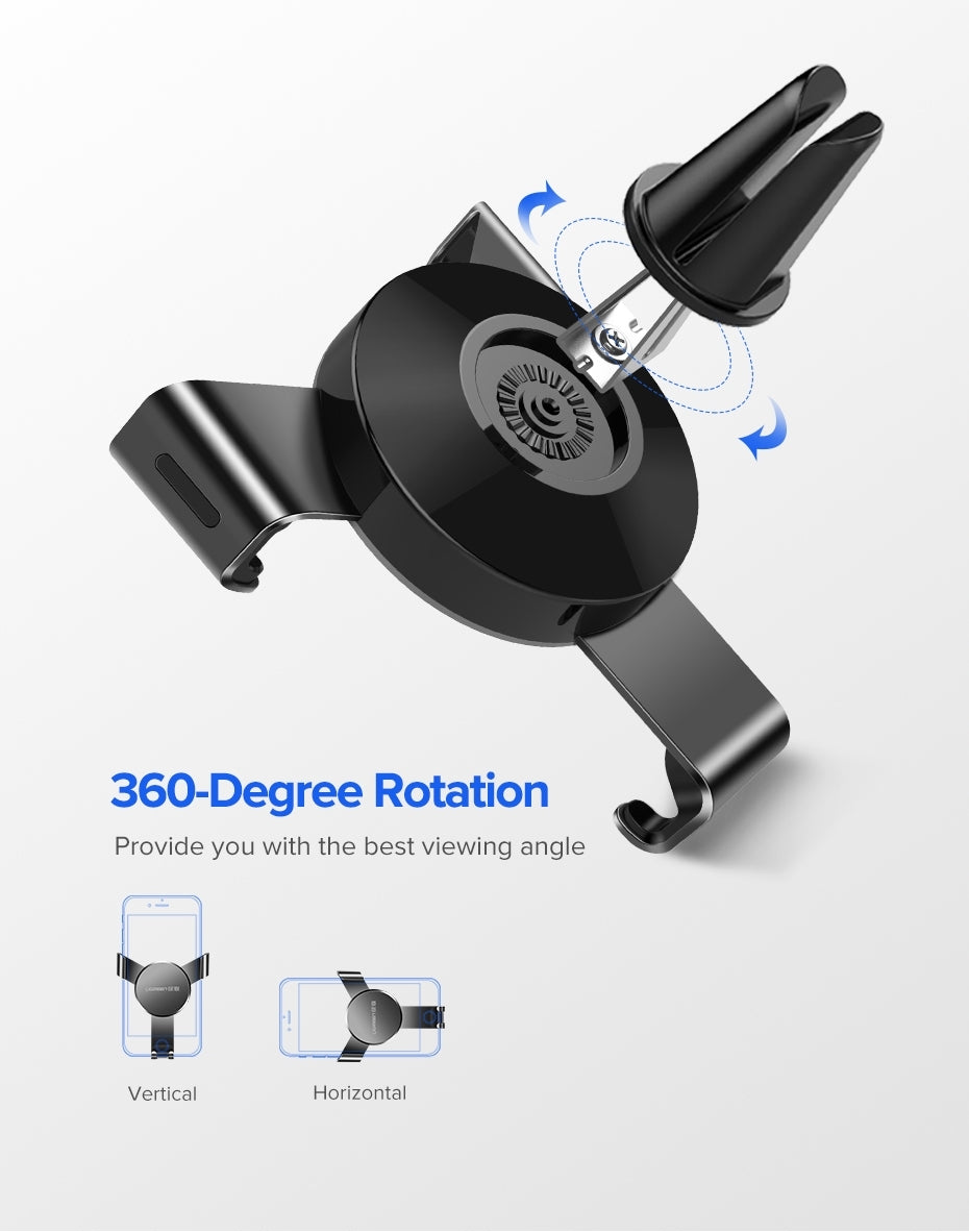 Gravity Drive Air Vent Mount Phone Holder for Cars - Secure & Convenient - AutoTech