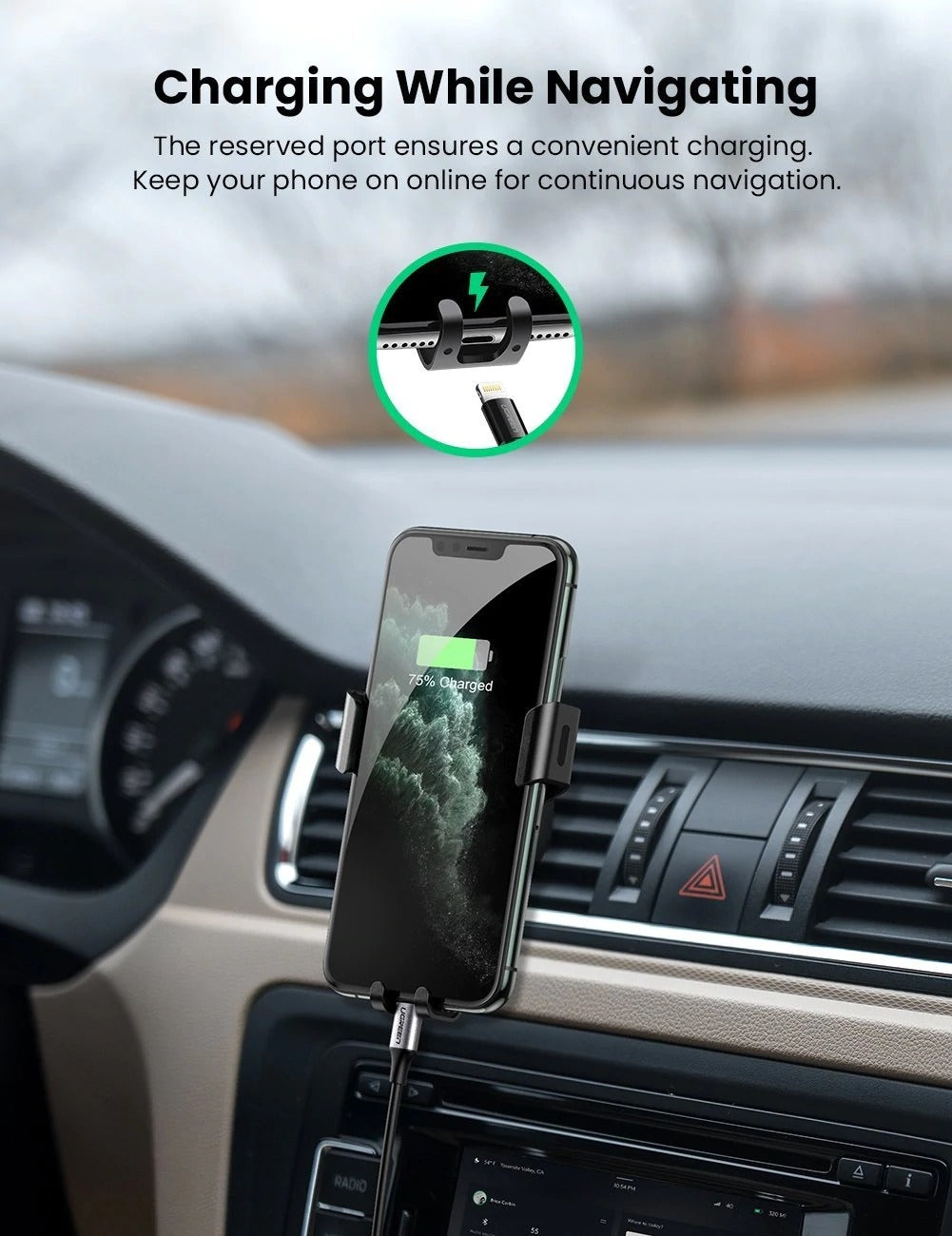 Gravity Car Phone Mount | Universal Fit | Easy Installation - AutoTech