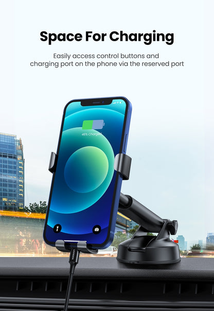 Gravity Phone Holder with Suction Cup | Car Dashboard Mount - AutoTech