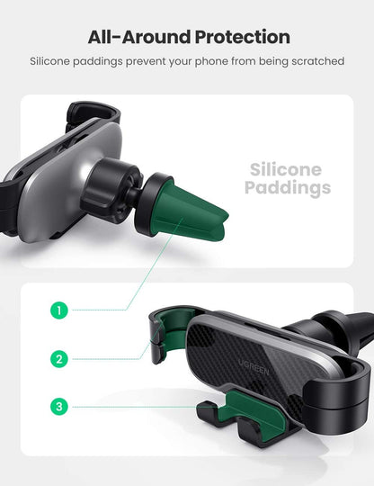Gravity Phone Holder for Car | Air Vent Mount | Hands-Free - AutoTech