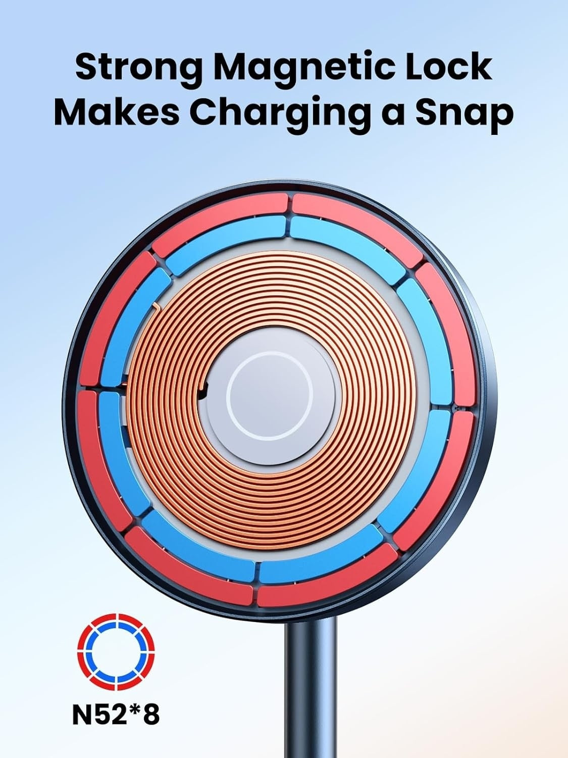 UGREEN 2-in-1 Magnetic Wireless Charging Station for iPhone & AirPods – MagSafe Compatible, Adjustable Stand