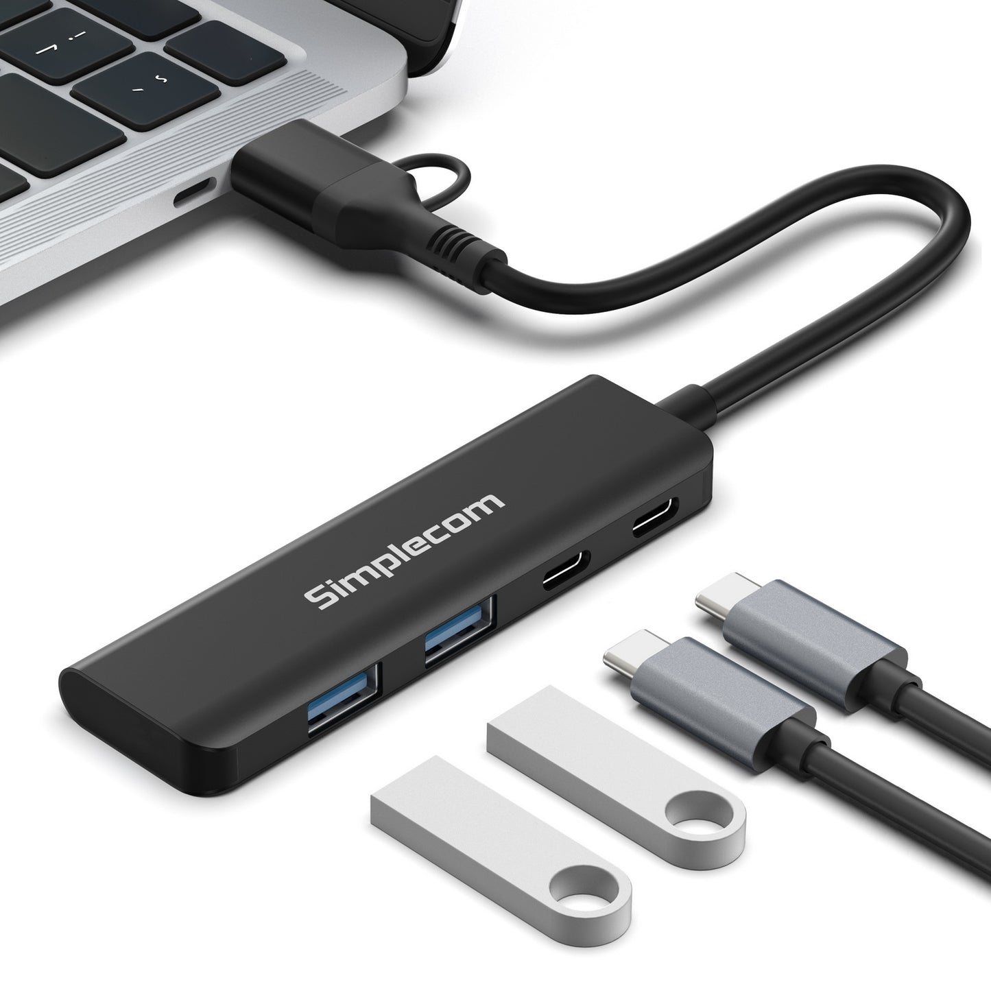 SuperSpeed USB-A and USB-C 4-Port Combo Hub | USB 3.2 Gen 1 - TechWiz
