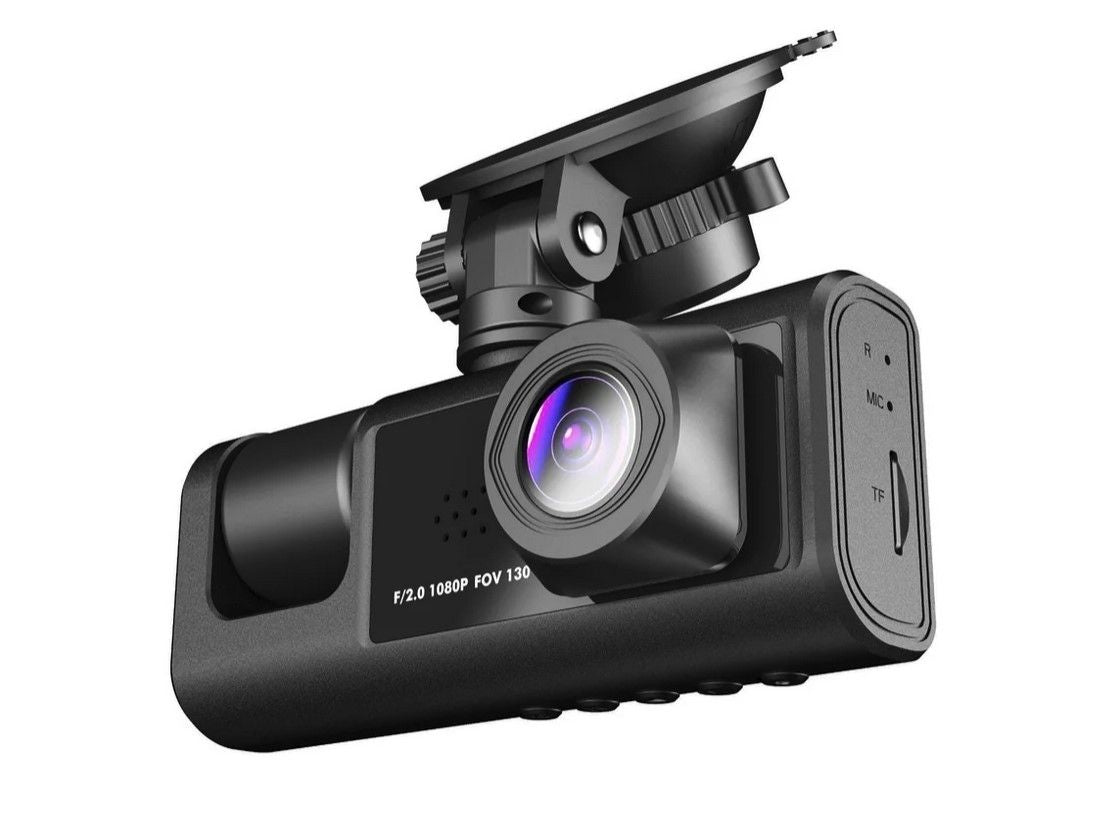 BDI C309 3 Camera Dash Cam, 1080P Front, 720P Inside, 480P Rear