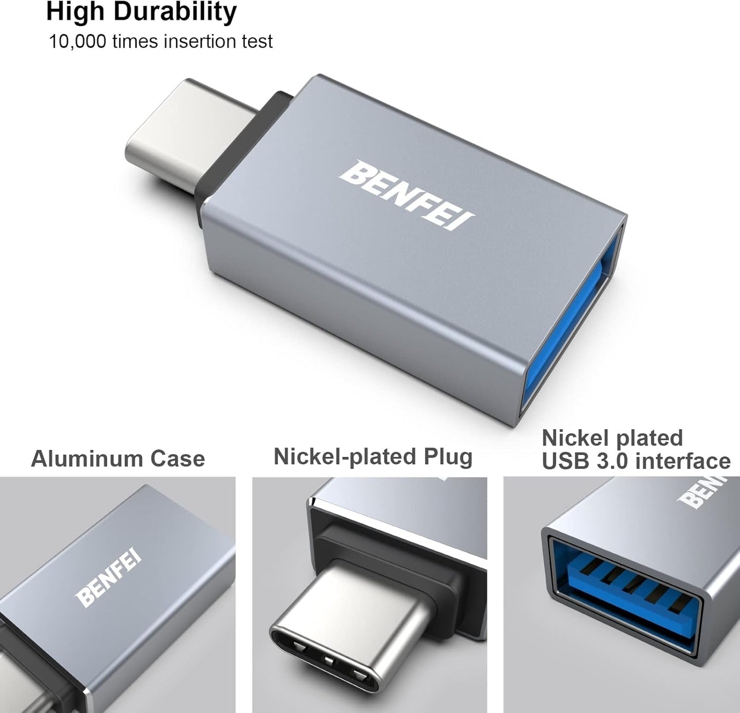 BENFEI USB C to USB 3.0 Adapter | Fast Data Transfer | Compact Design - TechSavvy