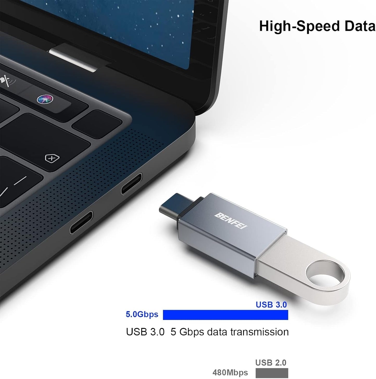 BENFEI USB C to USB 3.0 Adapter | Fast Data Transfer | Compact Design - TechSavvy