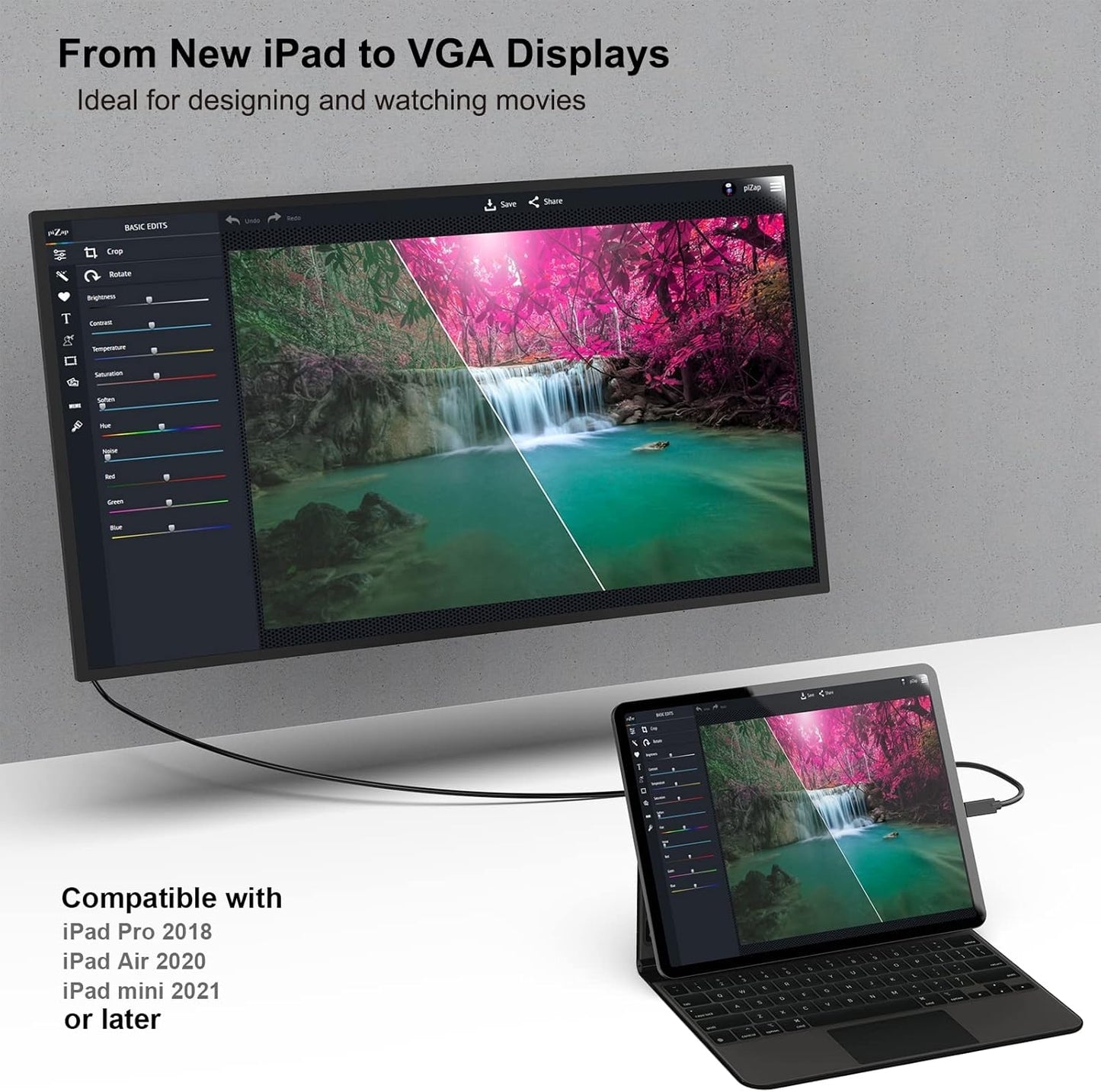 Top-Rated USB C to VGA Cable 1.8m - Reliable Electronics
