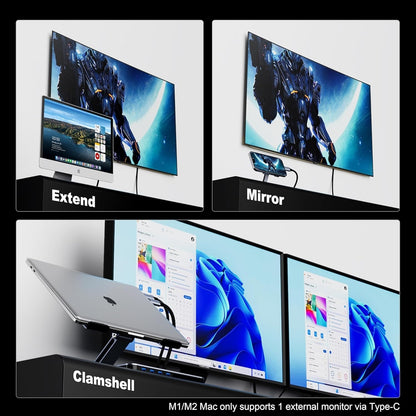 USB-C to HDMI Cable 1.8m - 6 Feet | High Speed | Plug & Play - TechGenius