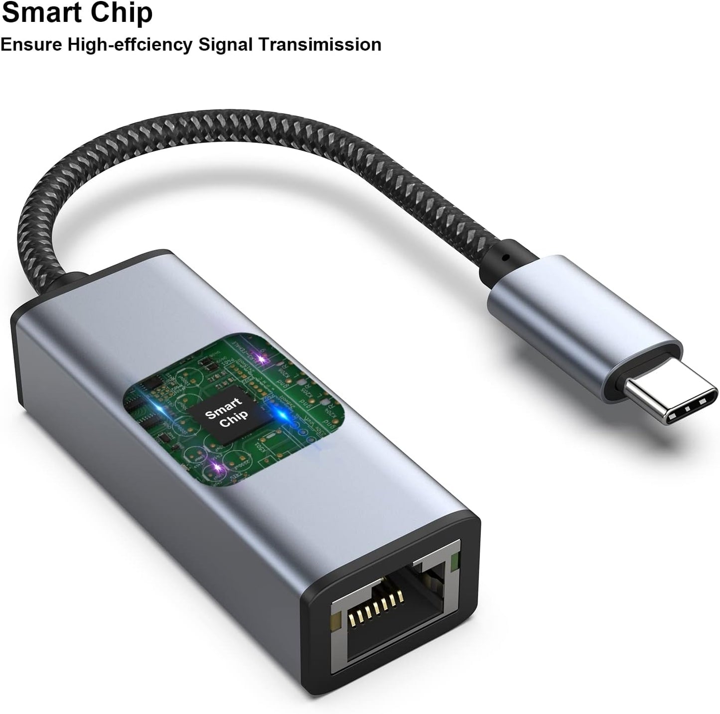 USB-C to Ethernet Adapter | Thunderbolt 3 to RJ45 - TechGenius