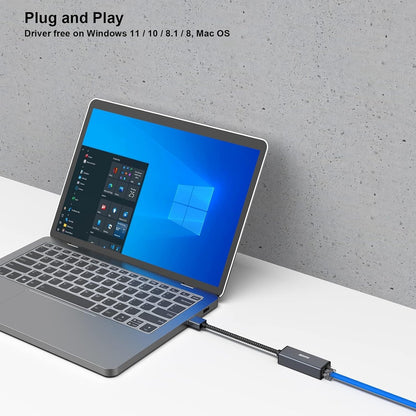 USB 3.0 to Gigabit Ethernet Adapter | Fast and Reliable - TechGenius