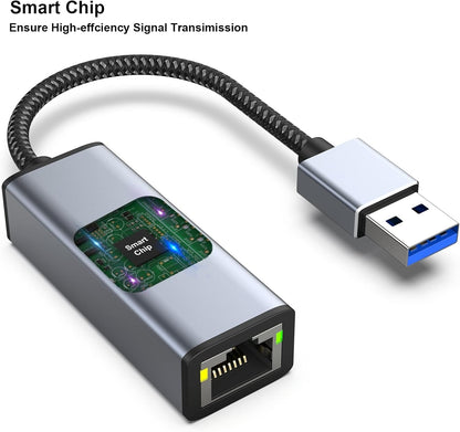 USB 3.0 to Gigabit Ethernet Adapter | Fast and Reliable - TechGenius