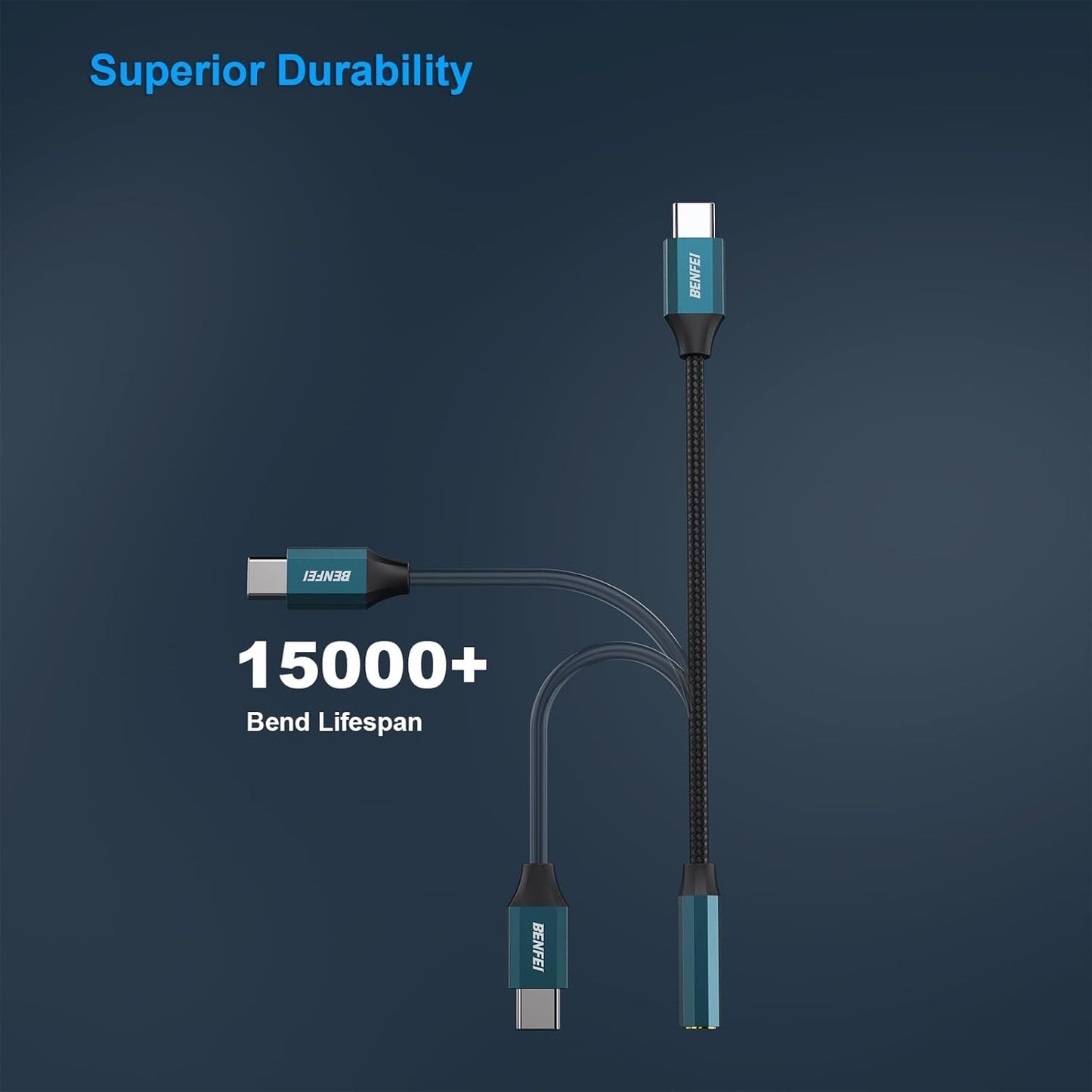 BENFEI USB-C to 3.5mm Audio Jack Adapter - High-Quality, Durable, and Versatile