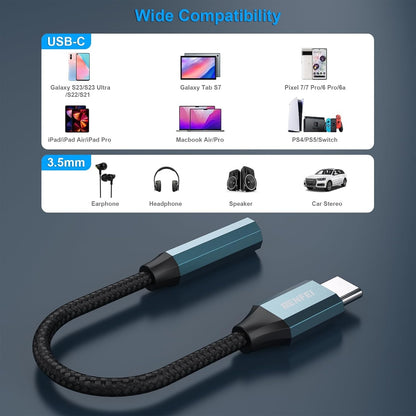 BENFEI USB-C to 3.5mm Audio Jack Adapter - High-Quality, Durable, and Versatile