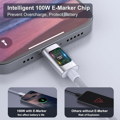 Fast Charging USB C to C Cable 100W - Durable & Reliable - TechGenius